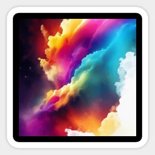 Nebula Dreams - Immerse Yourself in Cosmic Splendor Sticker